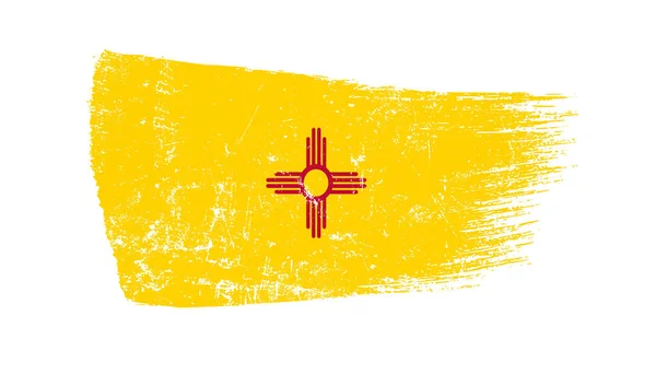 stock image Grunge Brush Stroke With New Mexico Flag