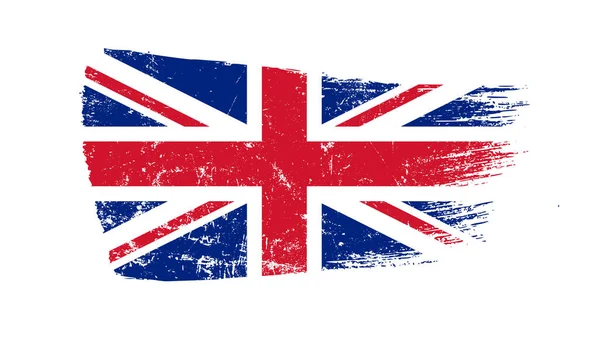 Grunge Brush Stroke United Kingdom Flag — стокове фото