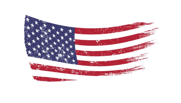 Grunge Brush Stroke United States United States Flag — Stock fotografie