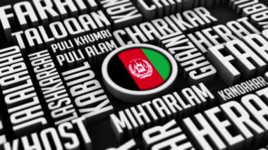 Afganistan Şehirleri Bulut Kolajı 3Dmov 'da