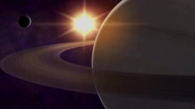 Satürn Güneş Sistemi 'nin Animasyonu