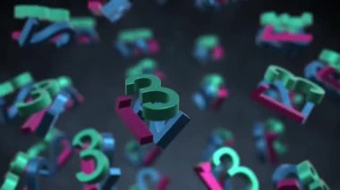 Rastgele Dönen Sayılar Arkaplanı