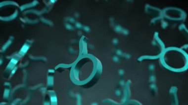 Dönen Boğa Sembol Canlandırma Arkaplanı