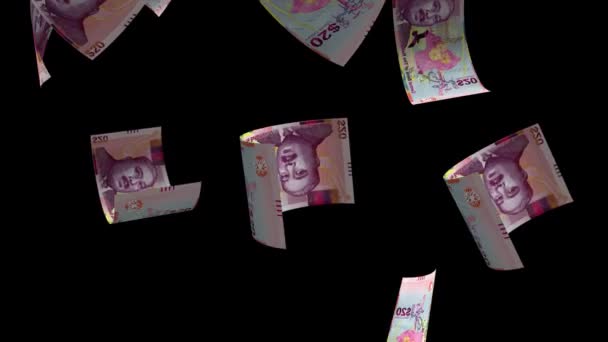 Düşen Bahamalar Para Banknote Animasyon Arkaplanı — Stok video