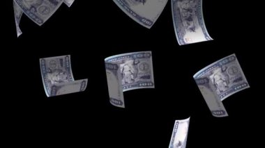 Düşen Eritre Banknote Animasyon Arkaplanı