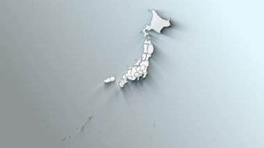 Japonya 'nın Modern Beyaz Haritası
