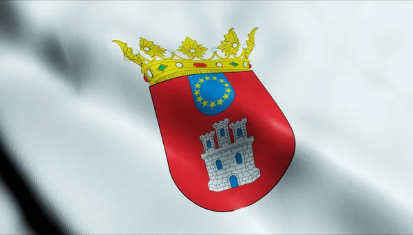 Illustratie Van Dominicaanse Republiek Vlag Van Vega — Stockfoto