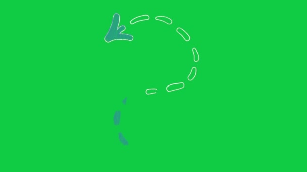 Abstraktes Scribble Doodle Arrows Thin Line Collection — Stockvideo