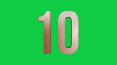 10 Numaranın 3 boyutlu Animasyon Açıklaması