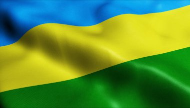 Hatillo 'nun Porto Riko' lu bayrağının 3D görüntüsü