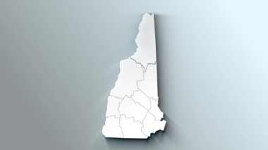 New Hampshire 'ın Modern Beyaz Haritası