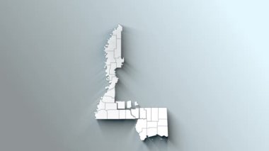 Mississippi 'nin Modern Beyaz Haritası