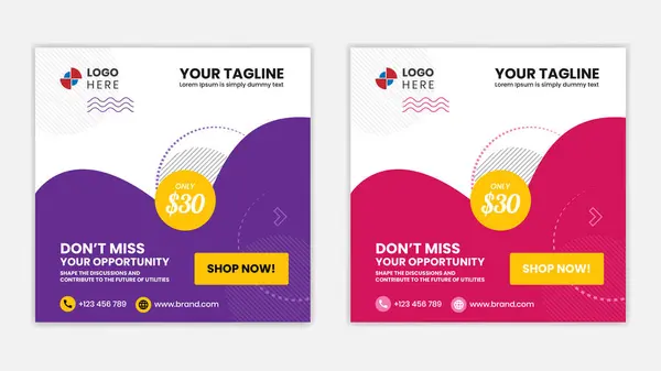 Eşsiz Düzenlenebilir Modern Sosyal Medya Şablonu - Sosyal medya için tanıtım web pankartı