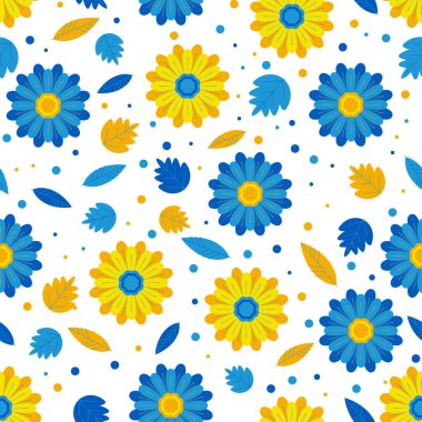    Vecor desensiz el çizimi Ukrayna tarzı çiçek soyutu web sitesi arka planı, giysi baskısı, tekstil, yatak örtüsü