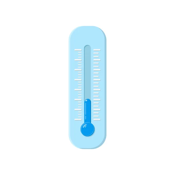 Холодный Термометр Температурные Метеорологические Термометры Термостат Контроля Температуры Прибор Плоский — стоковый вектор