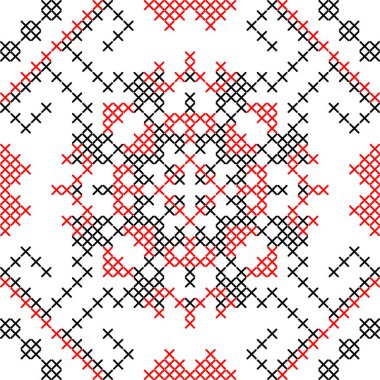 Ukrayna 'nın stil, kimlik, vyshyvanka, desenli giysiler, web siteleri, afişler için nakış