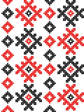 Ukrayna 'nın stil, kimlik, vyshyvanka, desenli giysiler, web siteleri, afişler için nakış