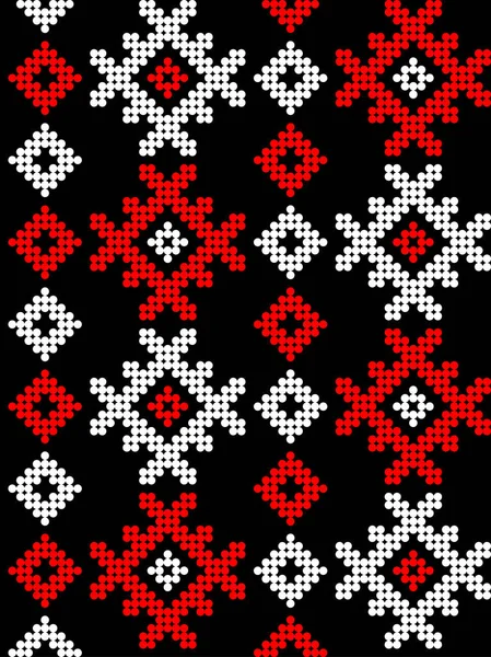 ウクライナの装飾のベクトルイラスト スタイリッシュなスタイル アイデンティティ フォルヒバンカ 印刷服 ウェブサイト バナーの刺繍 — ストックベクタ