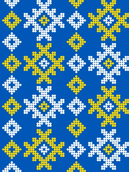 Векторная Иллюстрация Украинского Орнамента Стилизованном Стиле Идентичности Вышиванки Вышивки Печатной — стоковый вектор