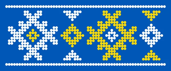 Vektor Illustration Des Ukrainischen Ornaments Stilisiertem Stil Identität Vyshyvanka Stickereien — Stockvektor