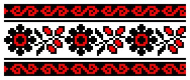 Ukrayna 'nın stil, kimlik, vyshyvanka, desenli giysiler, web siteleri, afişler için nakış