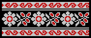 Ukrayna 'nın stil, kimlik, vyshyvanka, desenli giysiler, web siteleri, afişler için nakış