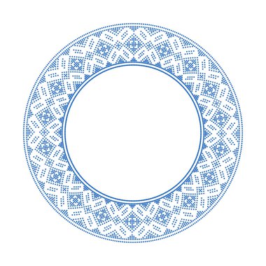 Etnik tarz, kimlik, vyshyvanka gibi Ukrayna süslemelerinin vektör illüstrasyonu, baskı giysileri, web siteleri, afişler için nakış. Geçmişi. Metin için çerçeve