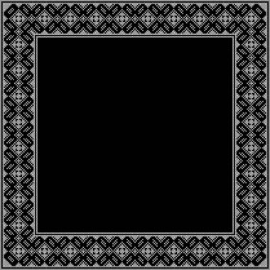 Etnik tarz, kimlik, vyshyvanka gibi Ukrayna süslemelerinin vektör illüstrasyonu, baskı giysileri, web siteleri, afişler için nakış. Geçmişi. Metin için çerçeve