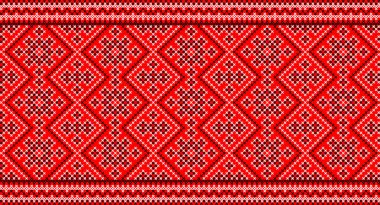 Etnik tarz, kimlik, vyshyvanka gibi Ukrayna süslemelerinin vektör illüstrasyonu, baskı giysileri, web siteleri, afişler için nakış. Arkaplan.