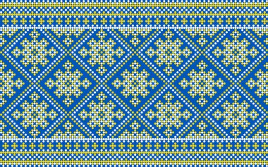 Etnik tarz, kimlik, vyshyvanka gibi Ukrayna süslemelerinin vektör illüstrasyonu, baskı giysileri, web siteleri, afişler için nakış. Arkaplan.