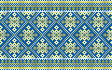 Etnik tarz, kimlik, vyshyvanka gibi Ukrayna süslemelerinin vektör illüstrasyonu, baskı giysileri, web siteleri, afişler için nakış. Arkaplan.