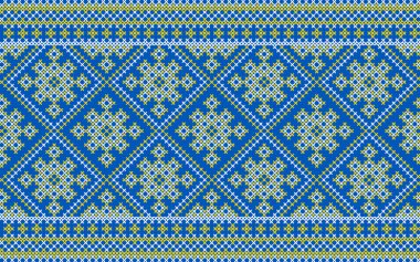 Etnik tarz, kimlik, vyshyvanka gibi Ukrayna süslemelerinin vektör illüstrasyonu, baskı giysileri, web siteleri, afişler için nakış. Arkaplan.