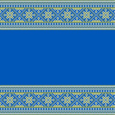 Etnik tarz, kimlik, vyshyvanka gibi Ukrayna süslemelerinin vektör illüstrasyonu, baskı giysileri, web siteleri, afişler için nakış. Arkaplan.