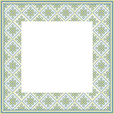 Etnik tarz, kimlik, vyshyvanka gibi Ukrayna süslemelerinin vektör illüstrasyonu, baskı giysileri, web siteleri, afişler için nakış. Arkaplan.