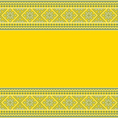 Etnik tarz, kimlik, vyshyvanka gibi Ukrayna süslemelerinin vektör illüstrasyonu, baskı giysileri, web siteleri, afişler için nakış. Arkaplan.