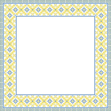 Etnik tarz, kimlik, vyshyvanka gibi Ukrayna süslemelerinin vektör illüstrasyonu, baskı giysileri, web siteleri, afişler için nakış. Geçmişi. Geometrik tasarım