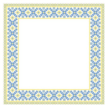 Etnik tarz, kimlik, vyshyvanka gibi Ukrayna süslemelerinin vektör illüstrasyonu, baskı giysileri, web siteleri, afişler için nakış. Geçmişi. Geometrik tasarım