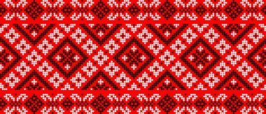 Etnik çiçek stili, kimlik, vyshyvanka, desenli giysiler için nakış, web siteleri, afişler gibi Ukrayna süslemeleri. Geçmişi. Geometrik tasarım, sınır, kopyalama alanı, çerçeve