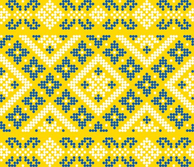 Etnik çiçek stili, kimlik, vyshyvanka, desenli giysiler için nakış, web siteleri, afişler gibi Ukrayna süslemeleri. Geçmişi. Geometrik tasarım, sınır, kopyalama alanı, çerçeve