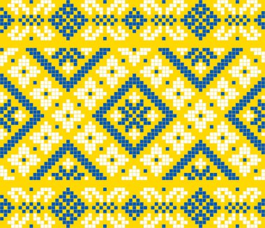 Etnik çiçek stili, kimlik, vyshyvanka, desenli giysiler için nakış, web siteleri, afişler gibi Ukrayna süslemeleri. Geçmişi. Geometrik tasarım, sınır, kopyalama alanı, çerçeve