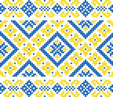 Etnik çiçek stili, kimlik, vyshyvanka, desenli giysiler için nakış, web siteleri, afişler gibi Ukrayna süslemeleri. Geçmişi. Geometrik tasarım, sınır, kopyalama alanı, çerçeve