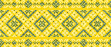 Etnik çiçek stili, kimlik, vyshyvanka, desenli giysiler için nakış, web siteleri, afişler gibi Ukrayna süslemeleri. Geçmişi. Geometrik tasarım, sınır, kopyalama alanı, çerçeve