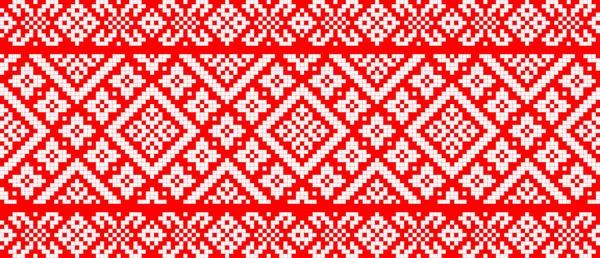 Vector Illustratie Van Oekraïense Ornament Etnische Bloemenstijl Identiteit Vyshyvanka Borduurwerk — Stockvector