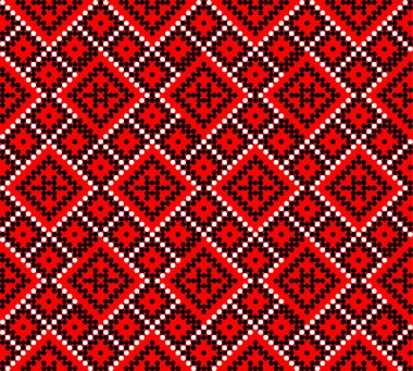 Etnik tarz, kimlik, vyshyvanka gibi kusursuz Ukrayna süsü desenleri, basılı kıyafetler, web siteleri, afişler, posterler için nakışlar. Vektör illüstrasyon arkaplanı