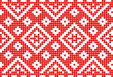 Etnik tarz, kimlik, vyshyvanka gibi Ukrayna süslemelerinin vektör illüstrasyonu, baskı giysileri, web siteleri, afişler için nakış. Geçmişi. Geometrik tasarım, sınır, kopyalama alanı, çerçeve