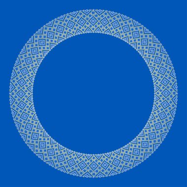 Etnik tarz, kimlik, vyshyvanka gibi Ukrayna süslemelerinin vektör illüstrasyonu, baskı giysileri, web siteleri, afişler için nakış. Geçmişi. Geometrik tasarım, sınır, kopyalama alanı, çerçeve