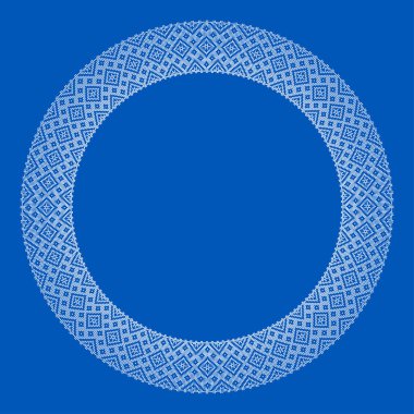 Etnik tarz, kimlik, vyshyvanka gibi Ukrayna süslemelerinin vektör illüstrasyonu, baskı giysileri, web siteleri, afişler için nakış. Geçmişi. Geometrik tasarım, sınır, kopyalama alanı, çerçeve