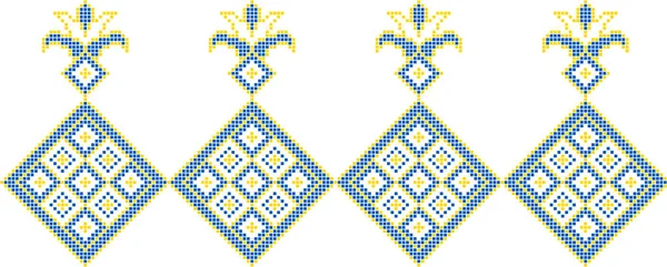 Etnik tarz, kimlik, vyshyvanka gibi Ukrayna süslemelerinin vektör illüstrasyonu, baskı giysileri, web siteleri, afişler için nakış. Geçmişi. Geometrik tasarım, sınır, kopyalama alanı, çerçeve