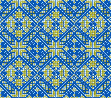 Etnik tarz, kimlik, vyshyvanka gibi kusursuz Ukrayna süsü desenleri, basılı kıyafetler, web siteleri, afişler, posterler için nakışlar. Vektör illüstrasyon arkaplanı