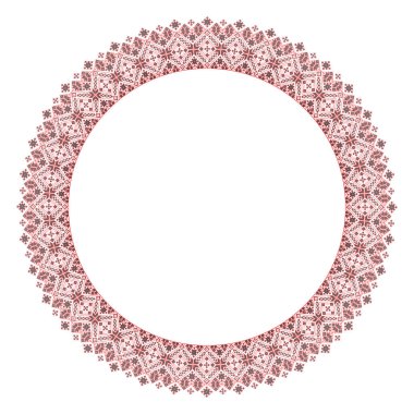 Etnik tarz, kimlik, vyshyvanka gibi Ukrayna süslemelerinin vektör illüstrasyonu, baskı giysileri, web siteleri, afişler için nakış. Geçmişi. Geometrik tasarım, sınır, kopyalama alanı, çerçeve